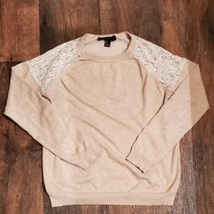 💕 Forever 21 | Lace Sleeve Sweater💕